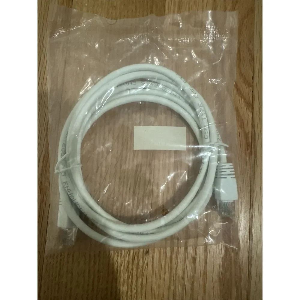 Ethernet Cable 7ft White Cat 5e UTP Patch Cord New (EL06)
